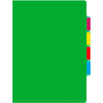 Папка-уголок Бюрократ -E356GRN (A4, пластик, толщина пластика 0,15мм, вкладышей 3, зеленый)