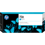 Чернильный картридж HP 730 (голубой; 300стр; 300мл; DJ T1700)