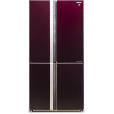 Холодильник Sharp SJ-GX98PRD (No Frost, A++, 3-камерный, Side by Side, объем 605:394/211л, инверторный компрессор, 89,2x183x77,1см, красный)