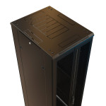 Шкаф коммутационный напольный WRline WR-TT-4268-DD-RAL9004 (42U, 600x2055x800мм, IP20, 800кг)