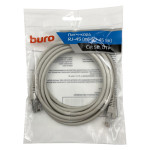 Патч-корд Buro 1428221 (RJ-45 (m), RJ-45 (m), алюминий омедненный, 3м, 5E, 4пары, UTP)