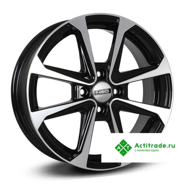 Neo 667 R16/6J PCD 4x100 ET 37 ЦО 60,1 черный с полированной лицевой поверхностью