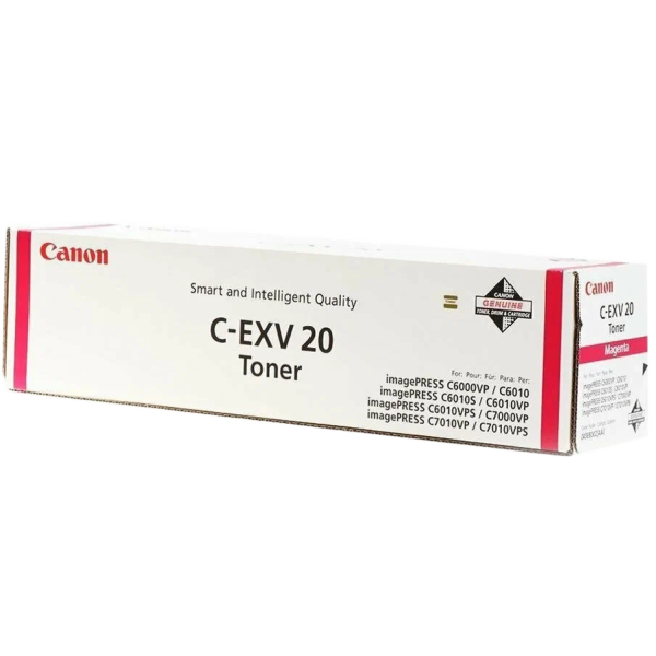 Картридж Canon C-EXV20 BK (0436B002) (черный; 35000стр; Canon imagePRESS C6000VP, Canon imagePRESS C6010, Canon imagePRESS C6010S, Canon imagePRESS C6010VP, Canon imagePRESS C6010VPS, Canon imagePRESS C6011, Canon imagePRESS C6011S, Canon imagePRESS C6011