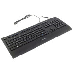 Клавиатура Logitech Corded Keyboard K280e Black USB (классическая мембранные, 104кл)