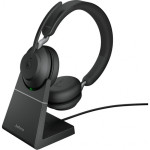 Гарнитура Jabra Evolve2 65 (оголовье, беспроводное/с проводом, накладные, USB Type-A, Unified Communications)