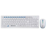 Клавиатура и мышь DEFENDER Skyline 895 Nano White USB (радиоканал, классическая мембранная, 107кл, светодиодная, кнопок 4, 2000dpi)
