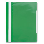 Папка-скоросшиватель Бюрократ -PS-K20GRN (A4, прозрачный верхний лист, пластик, карман на лицевой стороне, зеленый)