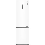 Холодильник LG GA-B509CQWL (No Frost, A+, 2-камерный, объем 419:292/127л, инверторный компрессор, 59.5x203x68.2см, белый)