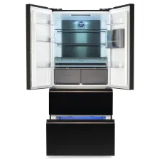 Холодильник Hyundai CM55043F (No Frost, A+, 3-камерный, Side by Side, инверторный компрессор, черный) [CM55043F ЧЕРНОЕ СТЕКЛО]