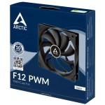 Кулер для корпуса Arctic F12 PWM PST Black (24,4дБ, 120x120x25 мм, 4-pin PWM)