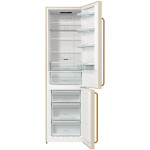 Холодильник Gorenje NRK 620 2CLI (No Frost, A++, 2-камерный, объем 353:243/110л, 60x200x59,2см, бежевый)