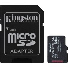 Карта памяти microSDXC 64Гб Kingston (Class 10, адаптер на SD)