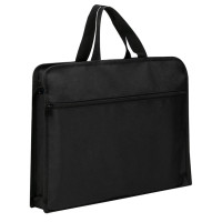 Папка-портфель Deli 63753BLACK (2 отделений, A4, текстиль, черный) [63753BLACK]