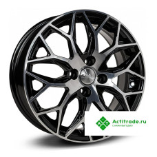 Скад Фабиан R16/6J PCD 4x100 ET 47 ЦО 54,1 черный с полированной лицевой поверхностью [4350405]