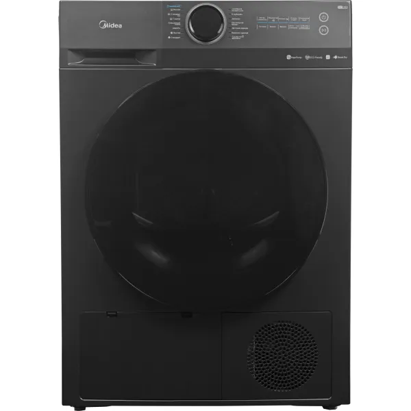 Сушильная машина Midea MD200D90WB (Heat Pump (тепловой насос), A++, макс.загрузка 9 кг, 14 программ, уровень шума 69 дБ)