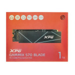 Жесткий диск SSD 1Тб ADATA GAMMIX S70 Blade (M.2, 7400/5500 Мб/с, 720000 IOPS, PCIE 4.0 X4)