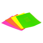 Папка на молнии ZIP Бюрократ Double Neon DNEBPM5AYEL (A5, полипропилен, толщина пластика 0,15мм, молния белый)