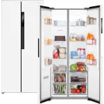 Холодильник Weissgauff WSBS 450 WNF Built-in (No Frost, A++, 2-камерный, Side by Side, объем 450:270/180л, инверторный компрессор, белый)