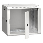 Шкаф коммутационный настенный IEK LWR3-06U64-GF (6U, 600x370x450мм, IP20, 90кг)