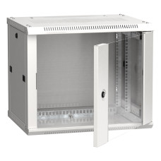 Шкаф коммутационный настенный IEK LWR3-06U64-GF (6U, 600x370x450мм, IP20, 90кг)