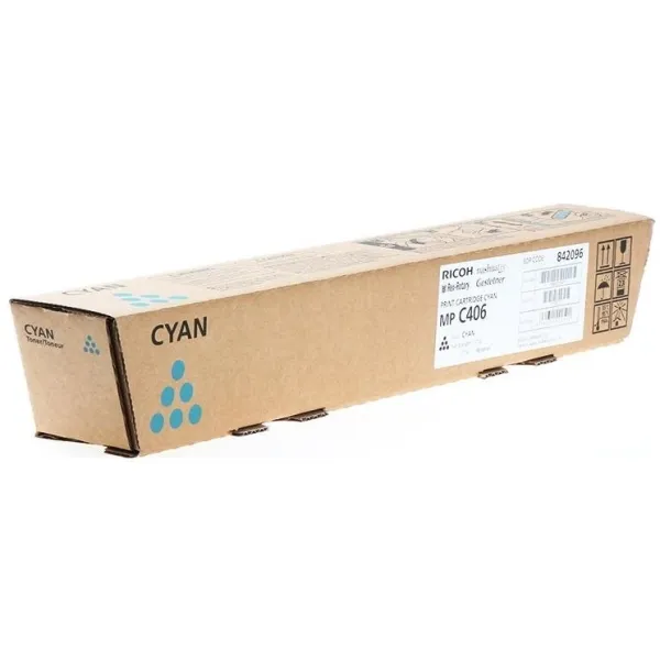 Тонер-картридж Ricoh MPC406 (голубой; 6000стр; RICOH:MPC306, MPC307, MPC406)