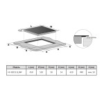 Варочная поверхность Korting HI 43053 BW