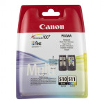 Чернильный картридж Canon PG-510/CL-511 (многоцветный, черный; 264стр; 240, 260, 280, 480, 495, 320, 330, 340, 350)