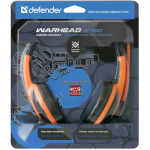 Гарнитура DEFENDER Warhead G-120 (оголовье, с проводом, 2м, накладные, 2 x mini jack 3.5 mm)