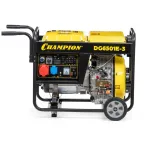 Электрогенератор Champion DG6501E-3 (дизельный, трехфазный, пуск ручной/электрический, 5,4/5кВт, непр.работа 6ч)
