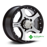 Скад Титан R16/7J PCD 5x139,7 ET 20 ЦО 109,7 черный с полированной лицевой поверхностью