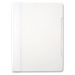 Папка-скоросшиватель Бюрократ -PS20WH (A4, прозрачный верхний лист, пластик, белый)