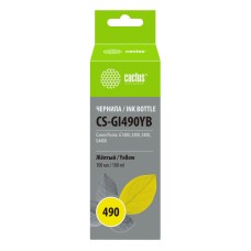 Чернила Cactus CS-GI490YB (желтый; 100мл; Canon Pixma G1400, G2400, G3400) [CS-GI490YB]