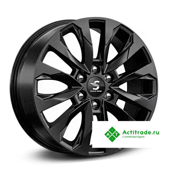 Premium Series КР007 Pajero Sport R20/8J PCD 6x139,7 ET 38 ЦО 67,1 черный глянцевый