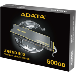 Жесткий диск SSD 500Гб ADATA Legend 800 (M.2, 3500/2200 Мб/с, PCIE 4.0 X4)