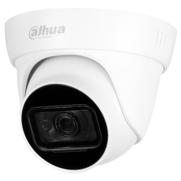 Камера видеонаблюдения Dahua DH-IPC-HDW1230T1P-0280B-S5 (IP, купольная, уличная, 2Мп, 2.8-2.8мм, 25кадр/с)