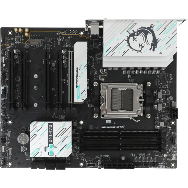 Материнская плата MSI B840 GAMING PLUS WIFI (AM5, AMD B840, xDDR5 DIMM, ATX, RAID SATA: 0,1)