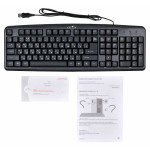Клавиатура Oklick 100 M Standard Keyboard Black USB (классическая мембранная, 107кл)