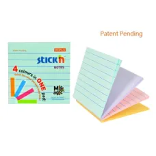 Блок самоклеящийся Hopax 21577 (бумага, 76x76мм, 100листов, 70г/м2, 4цветов) [21577]