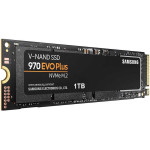 Жесткий диск SSD 1Тб Samsung 970 EVO Plus (M.2, 3500/3300 Мб/с, 550000 IOPS, PCI-E, 1024Мб, для ноутбука и настольного компьютера)