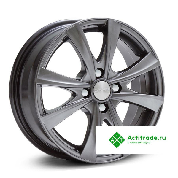 Скад Мальта R15/6J PCD 4x114,3 ET 45 ЦО 56,6 графитовый