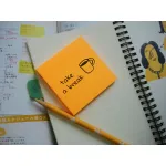 Блок самоклеящийся Hopax 21164 (бумага, оранжевый, 76x76мм, 100листов, 70г/м2)