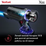 Вертикальный пылесос Tefal TY6838WO (сухая, контейнер, мощность всасывания: 100Вт, пылесборник: 0.55л)