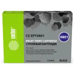 Картридж Cactus CS-EPT0801 (оригинальный номер: T0801; черный; 11,4стр; Stylus PhotoP50, PX650, PX660, PX700, PX700W, PX710, PX710W, PX720, PX720WD, PX800, PX800FW, PX810, PX810FW, PX820, PX820FWD, R265, R285, R360, RX560, RX585, RX685)