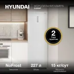 Морозильная камера Hyundai CU2505F (объем :254л)