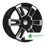 Скад Тор R15/6.5J PCD 5x139,7 ET 40 ЦО 98,5 черный матовый с полированной лицевой поверхностью