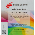 Тонер Static Control OKIUNIV-1KG-K (черный; 1кг; флакон; Oki C3300N5500)