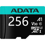 Карта памяти microSDXC 256Гб ADATA (Class 10, 100Мб/с, UHS-I U3, адаптер на SD)