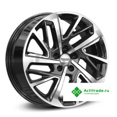 Скад KL-372 R17/7J PCD 5x114,3 ET 48 ЦО 66,1 черный с полированной лицевой поверхностью [4111005]