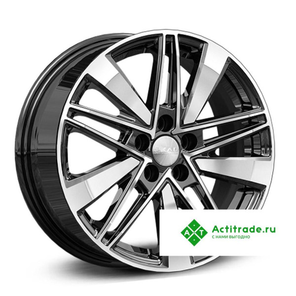 Скад Тайто R16/6.5J PCD 5x108 ET 45 ЦО 63,35 черный с полированной лицевой поверхностью