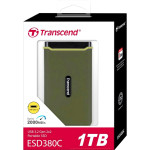 Внешний жесткий диск SSD 1Тб Transcend (2000/2000 Мб/с, USB-C, внешний)